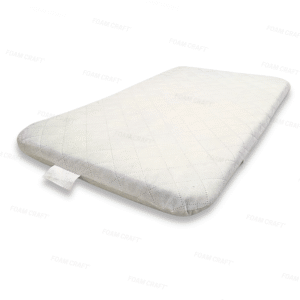 Moses Basket Oval Shaped Baby Mattress - Newborn Essentials, Comfy Foam, Waterproof Removable Quilted Cover, Next to Me Crib
