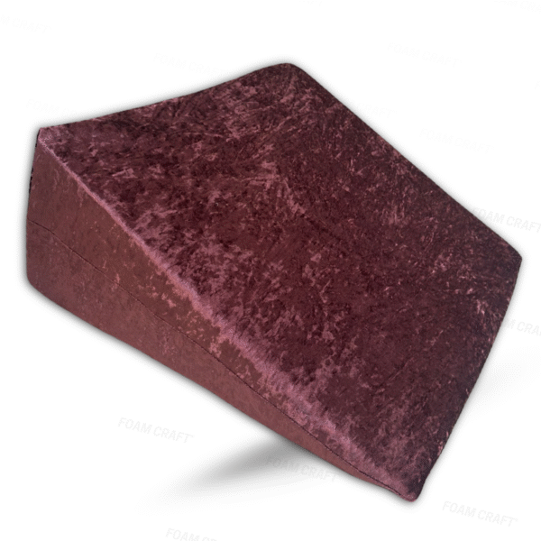 Wedge Pillow for Sleeping & Acid Reflux | Plush Velvet Cover | Wedge Pillow Support Cushion for Post Surgery, Heartburn Sit up in bed pillow, Back Support & Leg rest