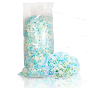 Shredded Foam Crumbs Soft & Comfortable Bean Bag Chair Filler, Multi Color High Density Foam Flakes Stuffing for Pillow, Dog Bed, Futon, Couch Cushion