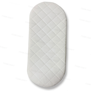Moses Basket Mattress newborn essentials Oval shaped Baby Mattress comfy foam mattress Crib Mattress waterproof removeable Quilted cover Next to Me Mattress