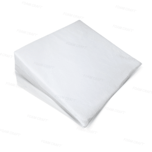 Versatile orthopedic bed wedge pillow for back pain, GERD, and anti-snoring support – ideal for reading, leg elevation, and knee pain relief, with a durable non-woven cover.