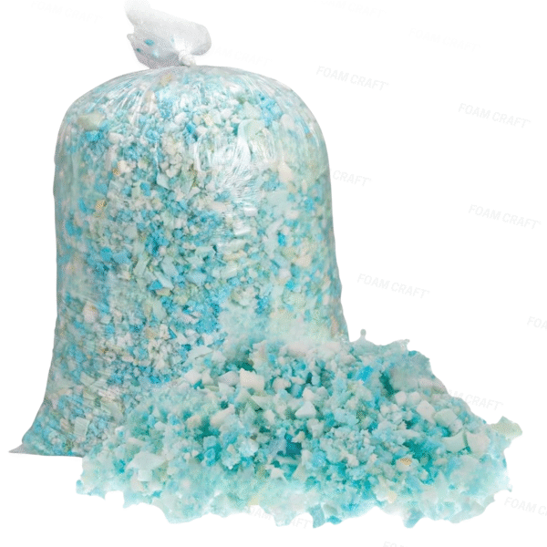 Shredded Foam Crumbs Soft & Comfortable Bean Bag Chair Filler, Multi Color High Density Foam Flakes Stuffing for Pillow, Dog Bed, Futon, Couch Cushion