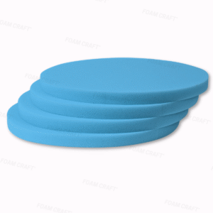 FOAM CRAFT® Round Chair Pads Booster Cushion for Indoor & Outdoor Use | High Density Foam for Sofa Cushions & Seat Pads - Lumbar Support Cushion for Dining Kitchen & Office