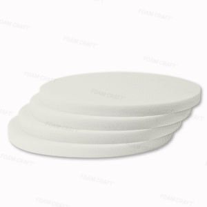 Round Chair Cushions – Firm & Supportive Only Foam Seat Cushions for seat pads, Stool & Benches, Round Seat Pads for Office Chair, Booster Cushion for Indoor, Outdoor Use