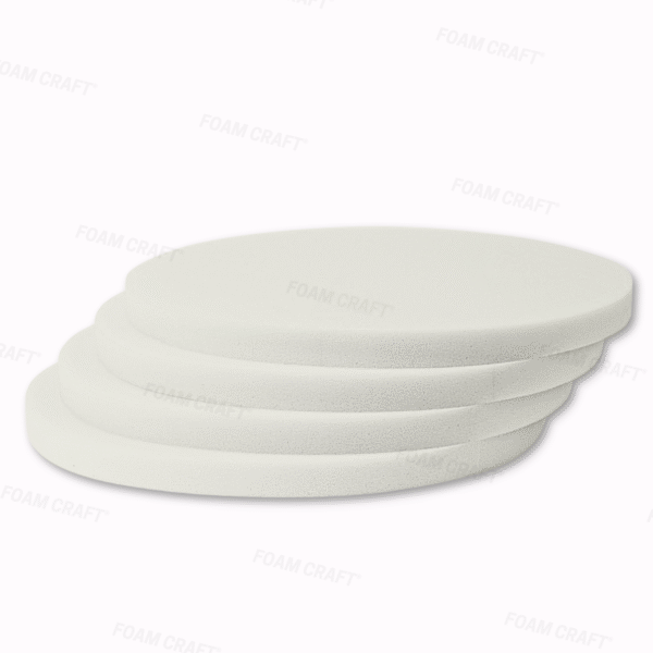 Round Chair Cushions – Firm & Supportive Only Foam Seat Cushions for seat pads, Stool & Benches, Round Seat Pads for Office Chair, Booster Cushion for Indoor, Outdoor Use